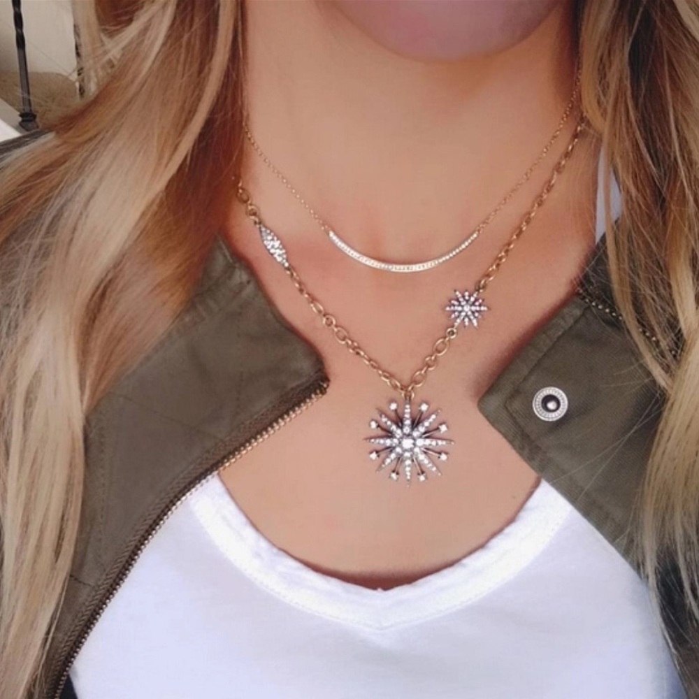 Starburst statement Necklace - Picture 2 of 6